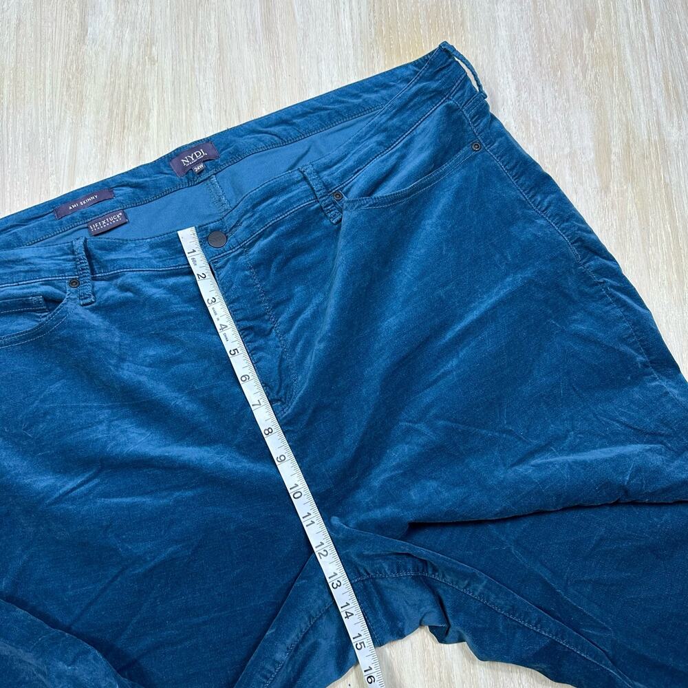 NYDJ Blueberry Fields Ami Skinny Velvet Lift Tuck Casual Jeans Pants Plus 24W - Picture 12 of 16